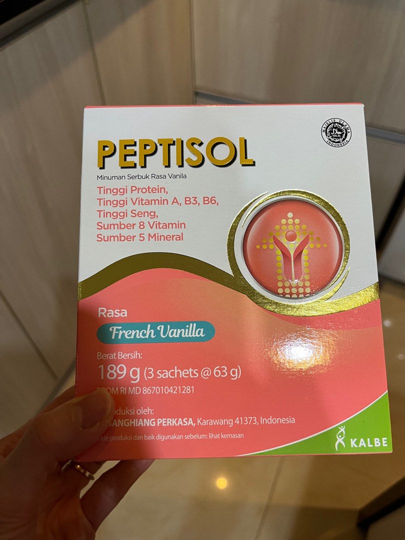 Susu Peptisol rasa French vanilla baru isi 3 pak 189gram, Makanan ...