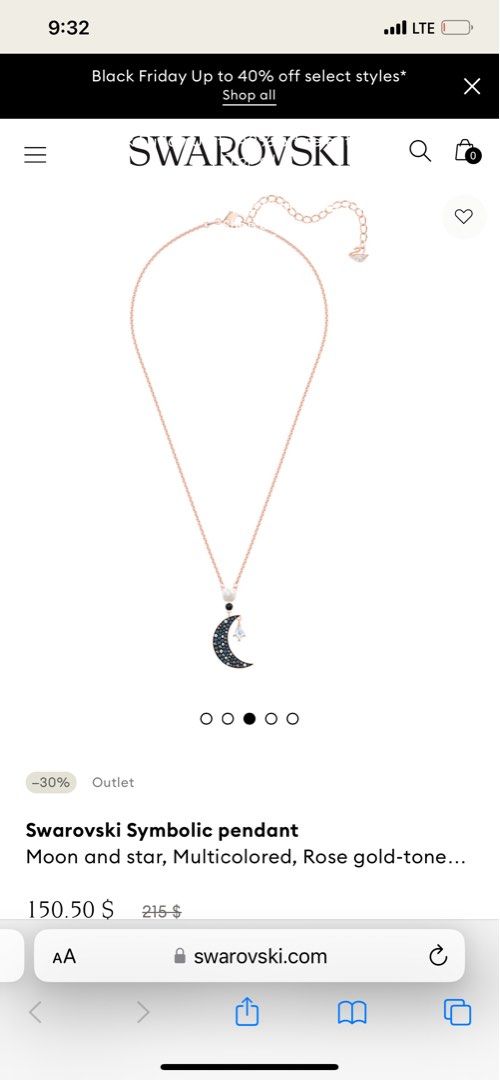 Crystal Pendant Hotel Del Luna Swarovski Necklace Swarovski