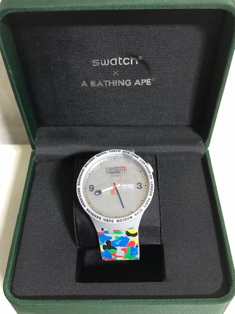 SWATCH x BAPE TOKYO BLACK MULTI CAMO Men s Fashion Watches