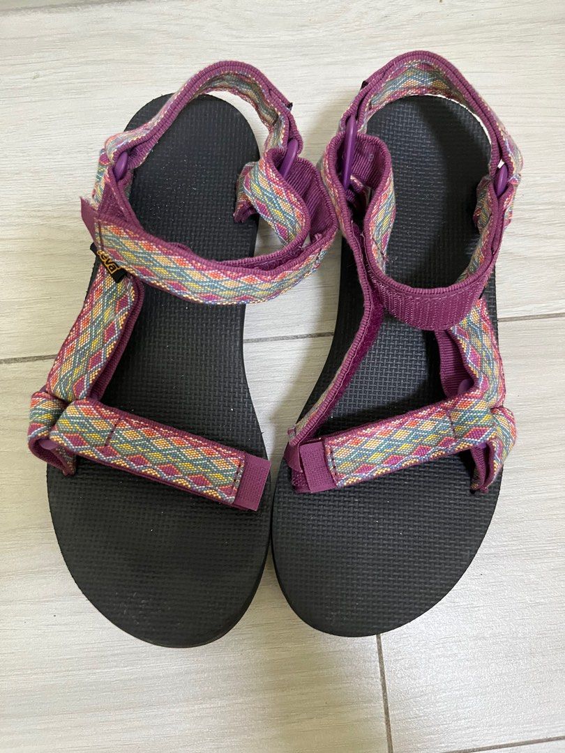 Teva EU 39 Teva Purple Print Original Universal Flat Sandals