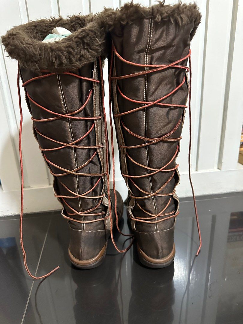 Timberland knee high sale boots with fur