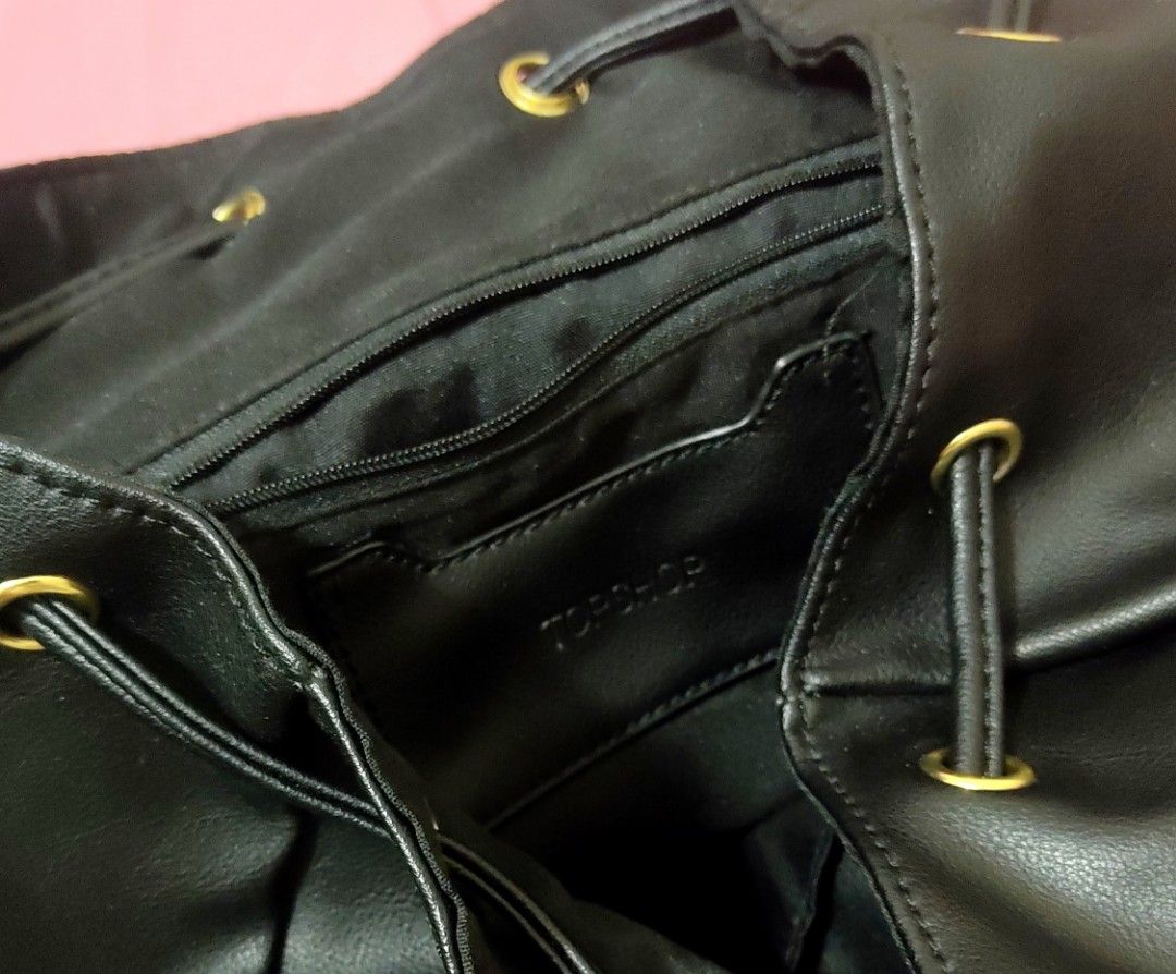 Topshop black rucksack outlet