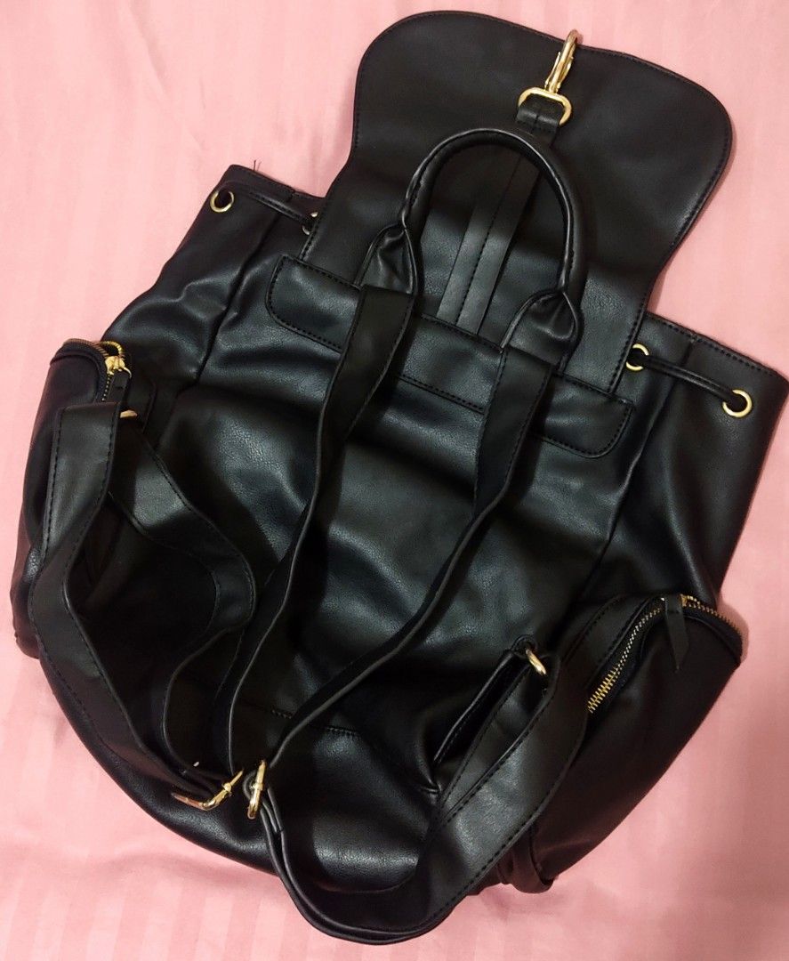 Topshop black rucksack on sale