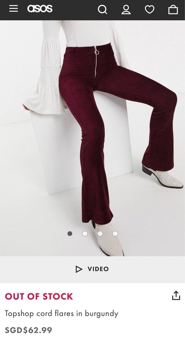 Topshop shop cord flares
