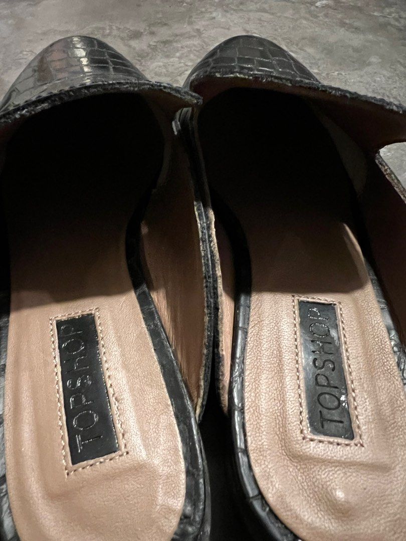 Topshop backless loafers discount