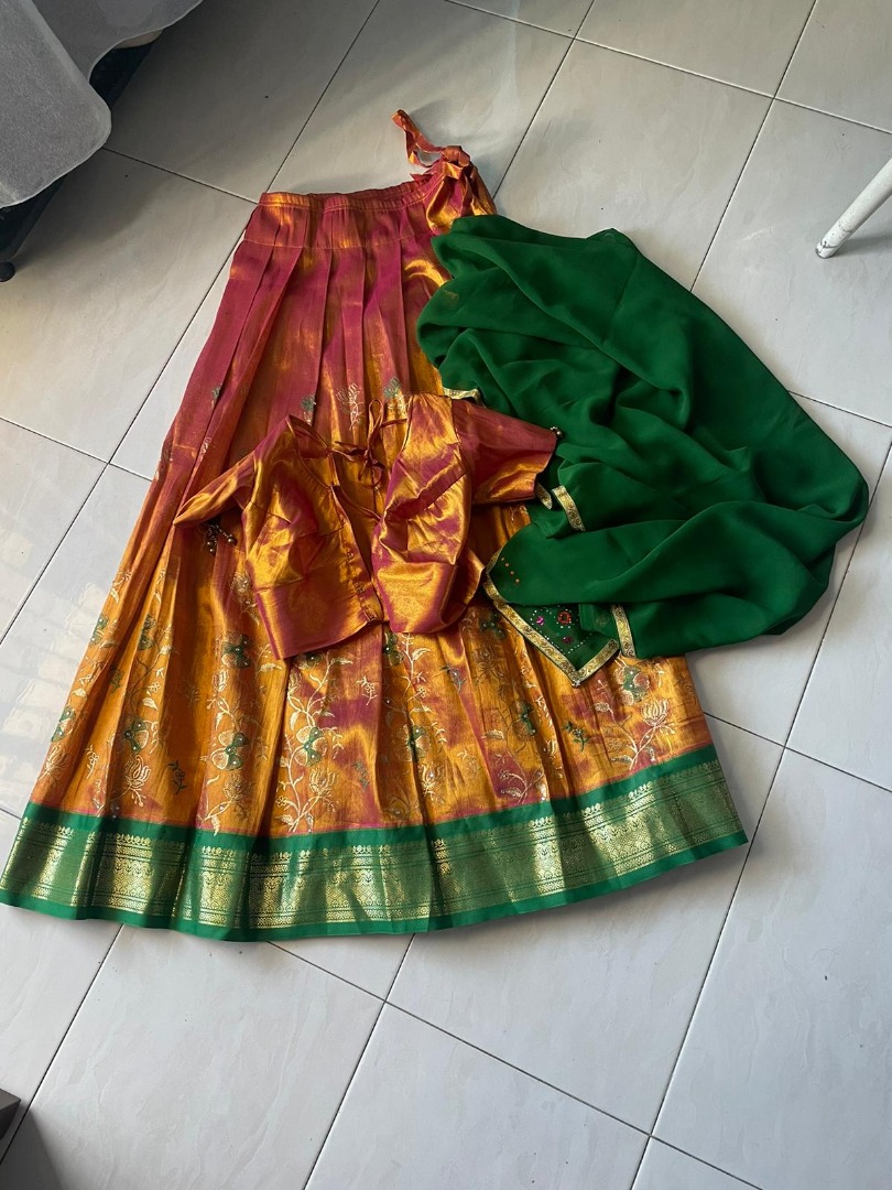 Traditional Indian Half Saree for Women, Women's Fashion, Dresses ...