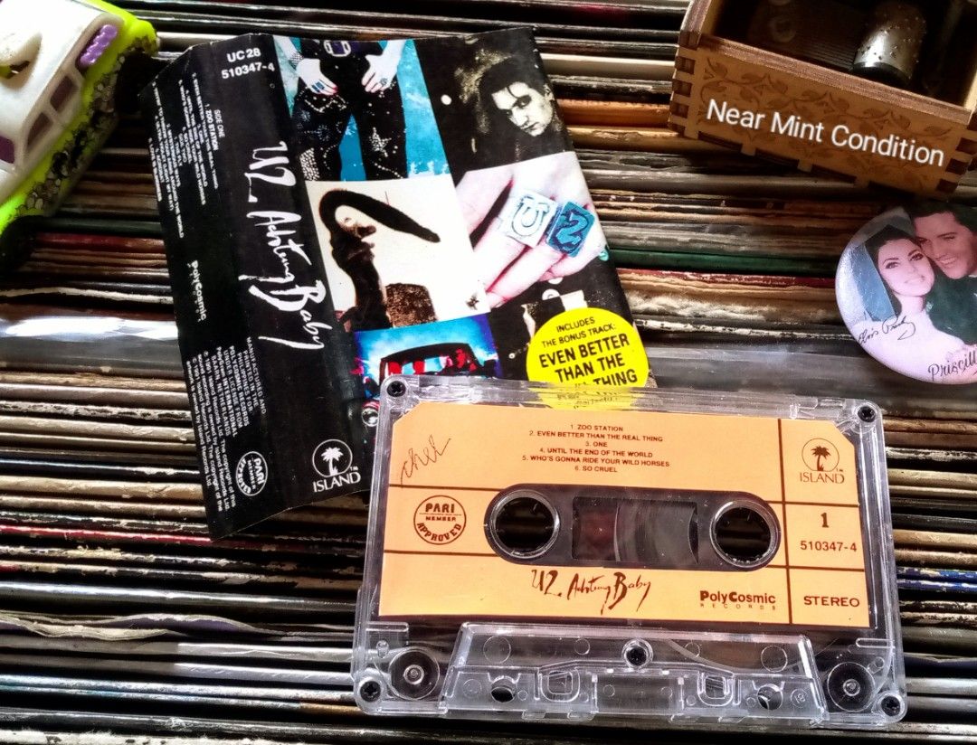 U2 Achtung Baby Cassette Tape Original Cassette Tapes Vintage Cassettes