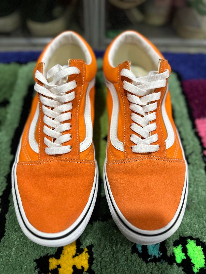 Bright orange vans sale