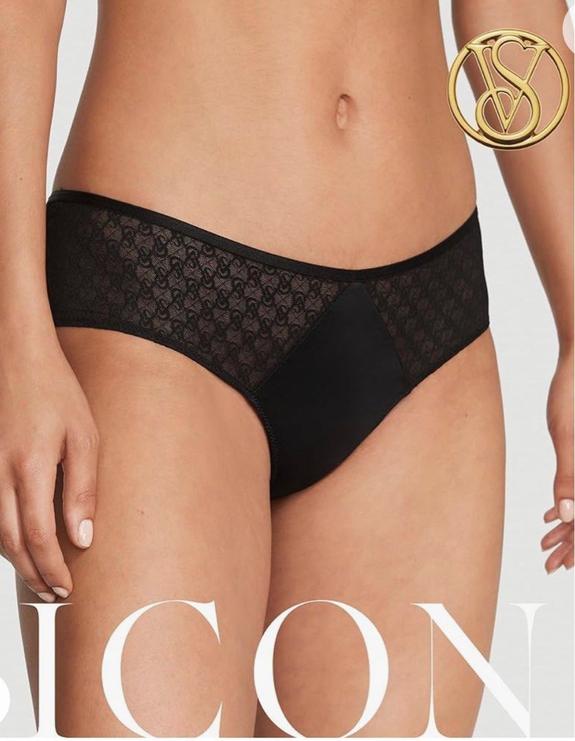  Victoria's Secret Icon Thong Panty, VS Monogram Lace