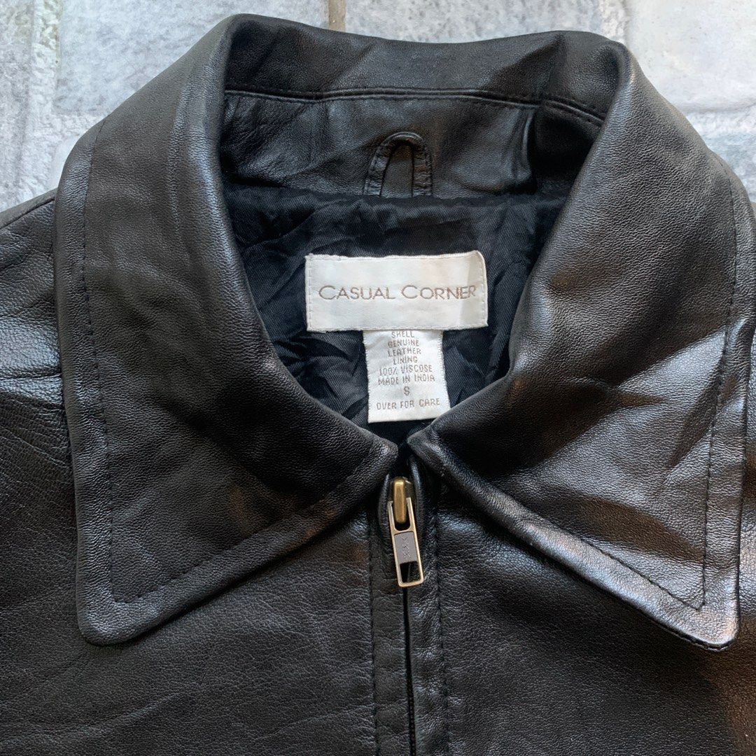 Casual corner deals leather jacket