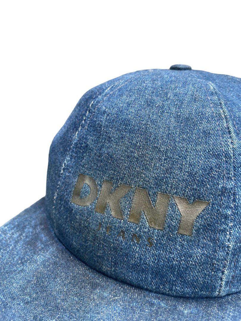 Vintage Dkny Denim Cap, Men display picture 1