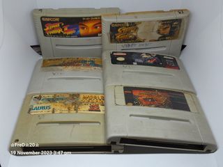 Vintage Nintendo Super Famicom Video Games Set 1 (6pcs)