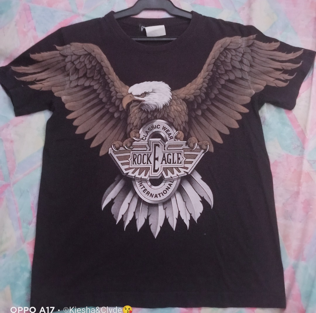 VINTAGE ROCK EAGLE CLASSIC WEAR TSHIRT, Men's Fashion, Tops & Sets, Formal Shirts on Carousell