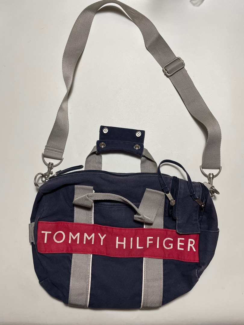 Vintage tommy hilfiger duffle bag deals
