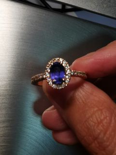 Genuine blue top sapphire ring