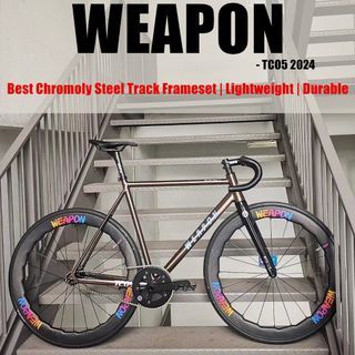 WEAPON TC05 Track bike | Fixie bike | Fixed gear bike - Frameset ($950) / Complete bike ( $1350+) - Super responsive chromoly Frameset | Durable | Track Aero design | Limited edition | Customization available !!!