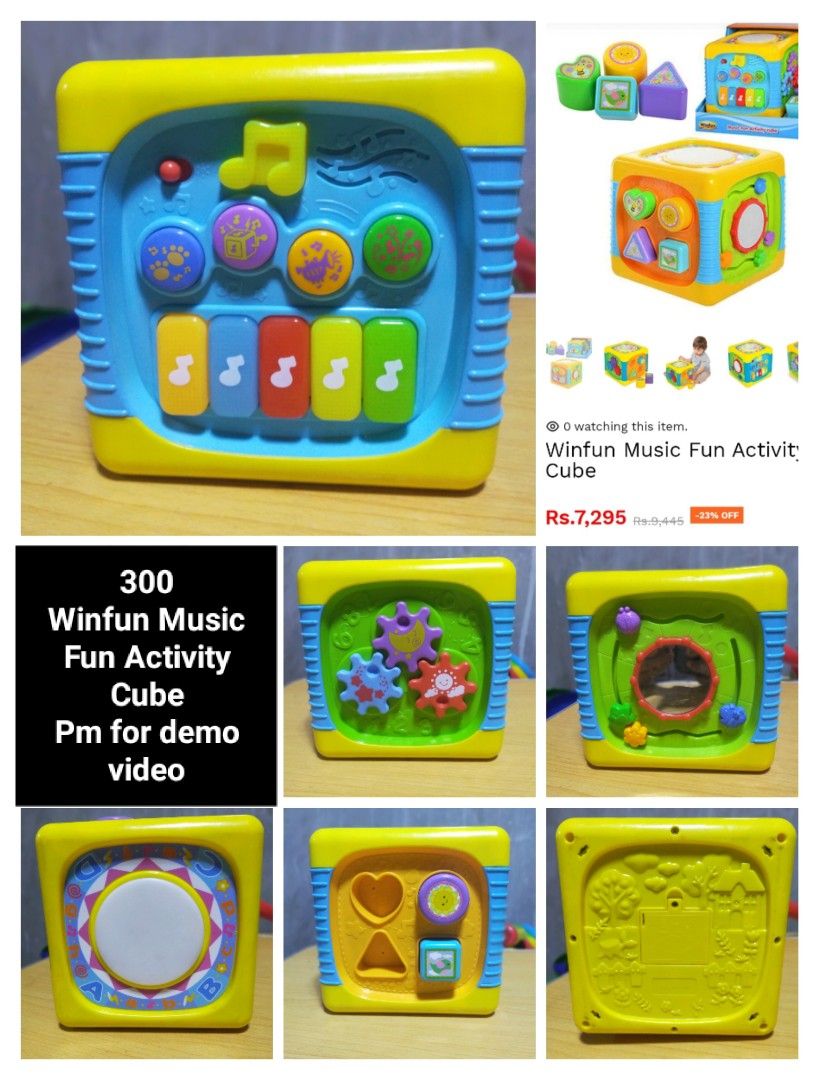 Winfun Music Fun Activity Cube, Hobbies & Toys, Toys & Games on Carousell