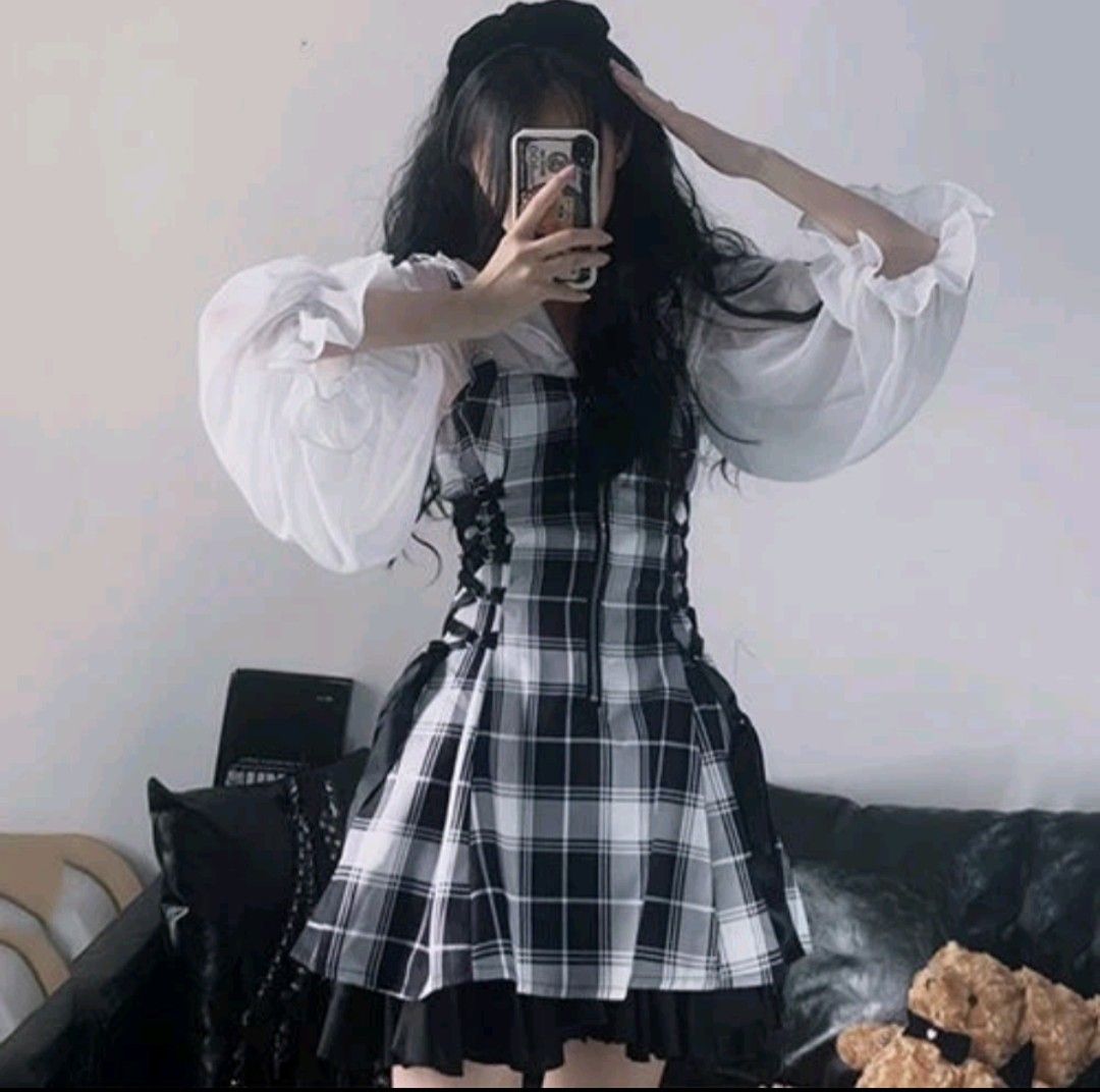 Checkered 2 piece outfit clearance