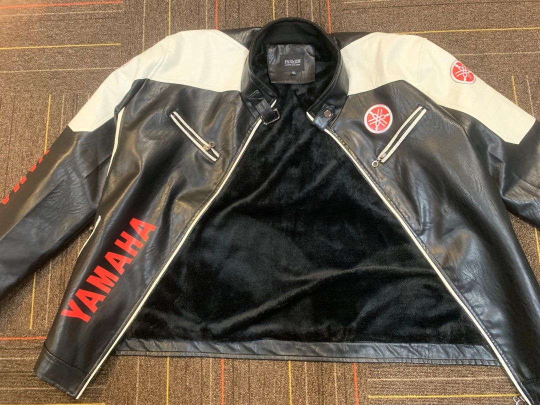 Yamaha leather jacket on sale