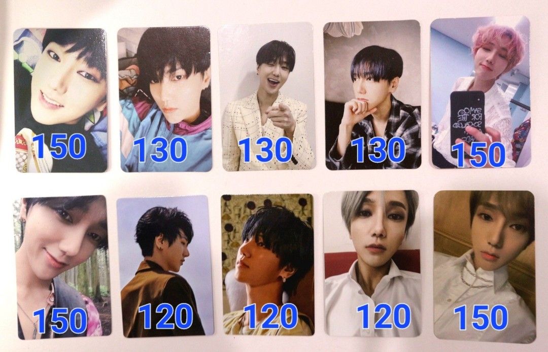 Yesung official photocards (Category: K-Wave Merchandise) located in Manila. Submitted by msmail (Listing ID 1266813286, Image 1). Description: negotiable if take all.