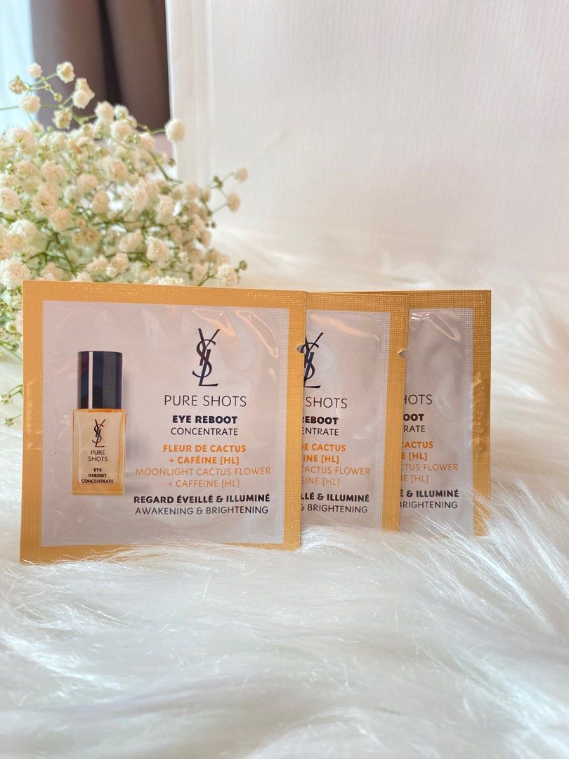 YSL Eye Reboot Concentrate Travel Sachets Beauty Personal Care Face Face Care on Carousell