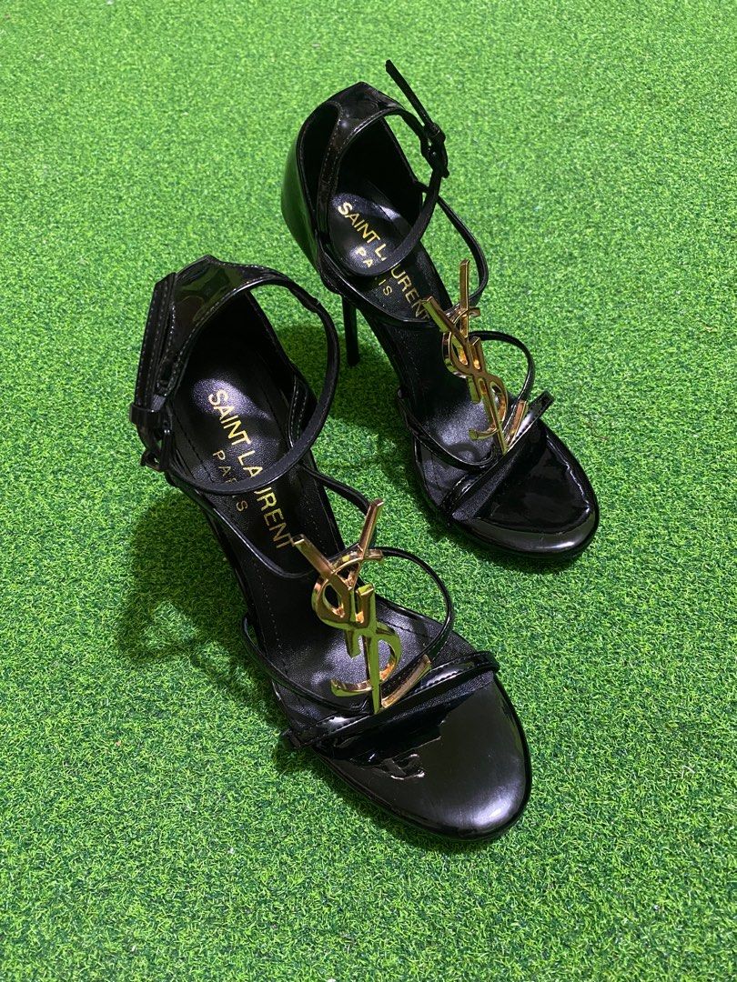 Ysl heel sandals Luxury Sneakers Footwear on Carousell
