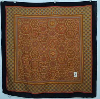 YSL Yves Saint Laurent Scarf Scarves Vintage Cotton Wool