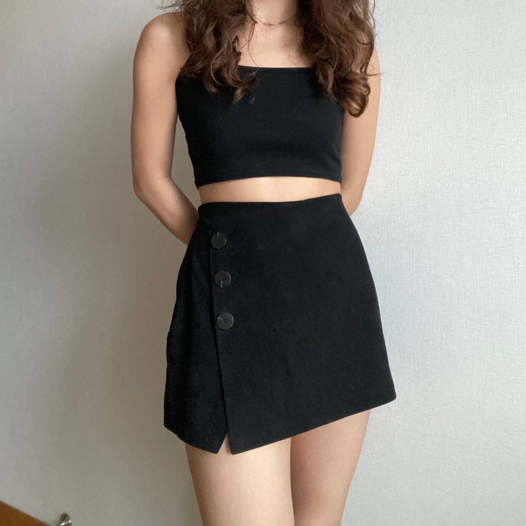 Zara black suede skirts Women s Fashion Bottoms Other Bottoms