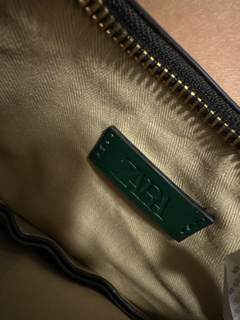 Zara Dark Green Shoulder Bag, Women's Fashion, Bags & Wallets, Shoulder