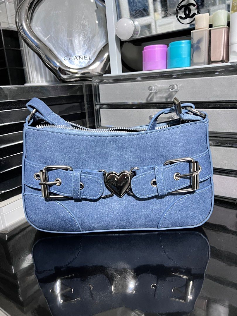 Zara denim heart sling bag shoulder bag crossbody bag