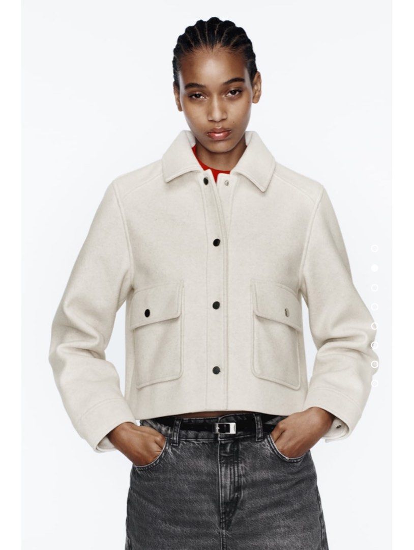 White short jacket for dress shop