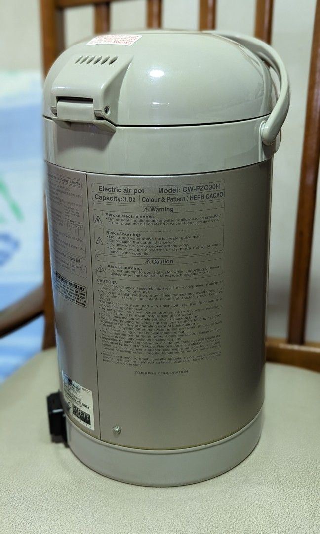 Zojirushi Electric Air Pot 3L, TV & Home Appliances, Kitchen Appliances, Kettles & Airpots on