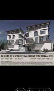 14 Units of 4-Storey Townhouse with Mezzanine near Malacañang(Preselling)