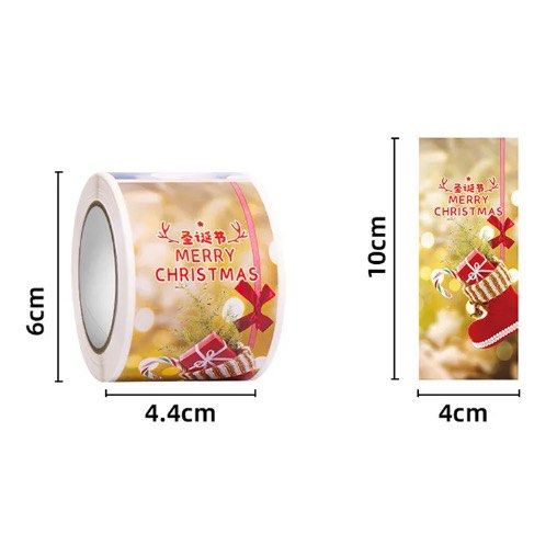 1 roll Christmas Rectangular Long Sticker Label (Category: Craft Supplies & Tools) located in Malabon City. Submitted by heyitskhen (Listing ID 1266829988, Image 2). Description: .