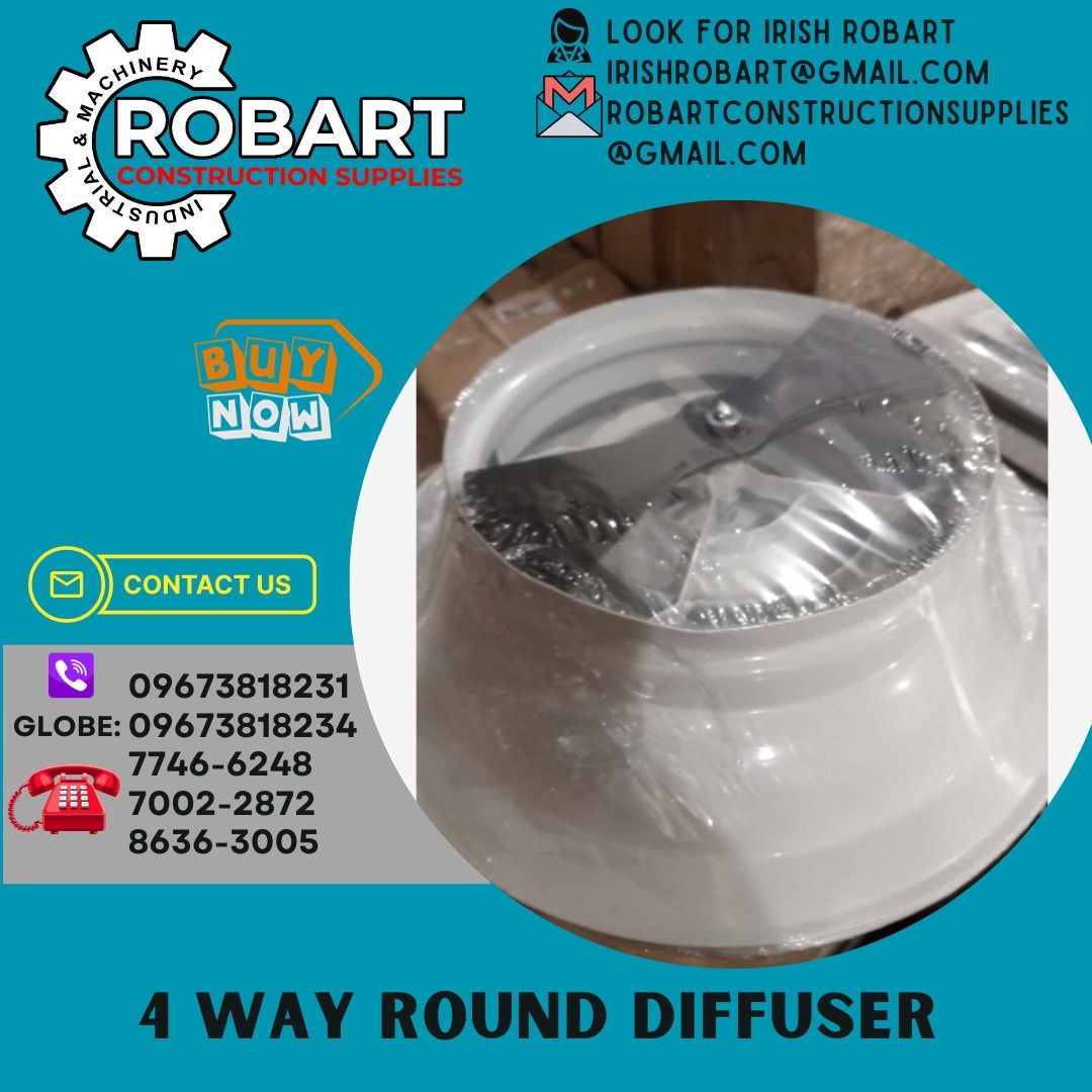 4 way round diffuser, Commercial & Industrial, Construction Tools ...