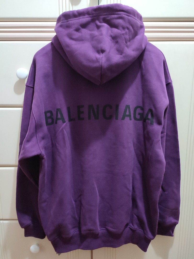 Purple store balenciaga sweater