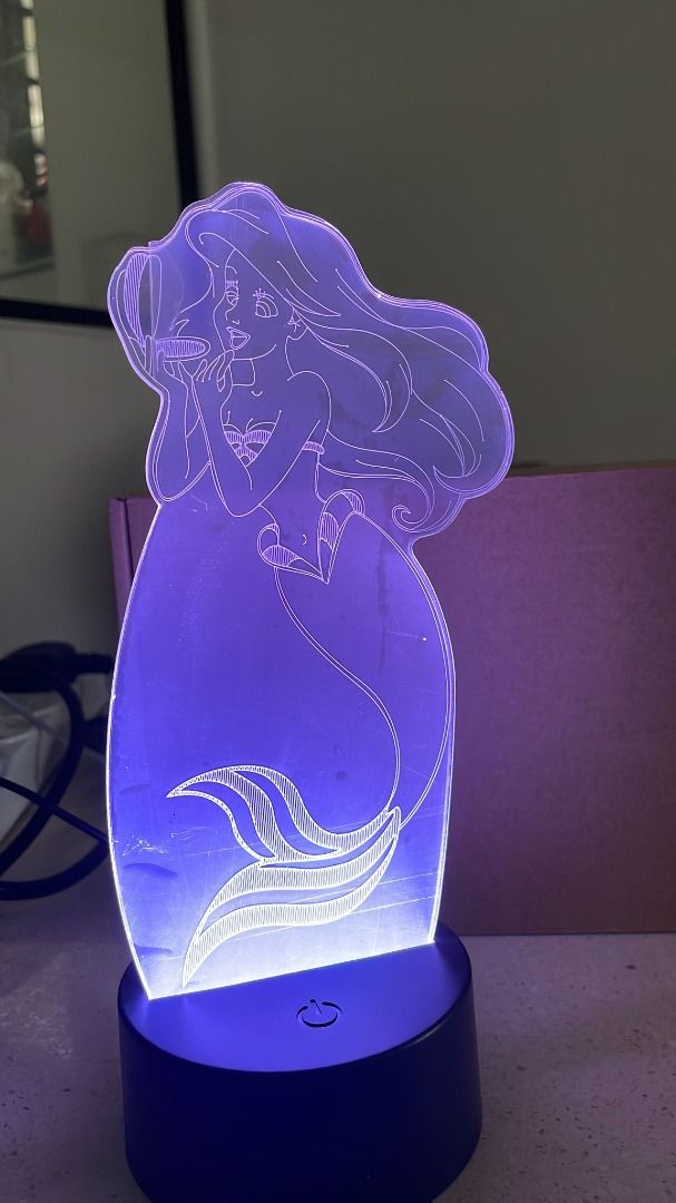 Mermaid Gifts for Girls,3D LED Colour Change Night Light Touch Table Desk  Lamp