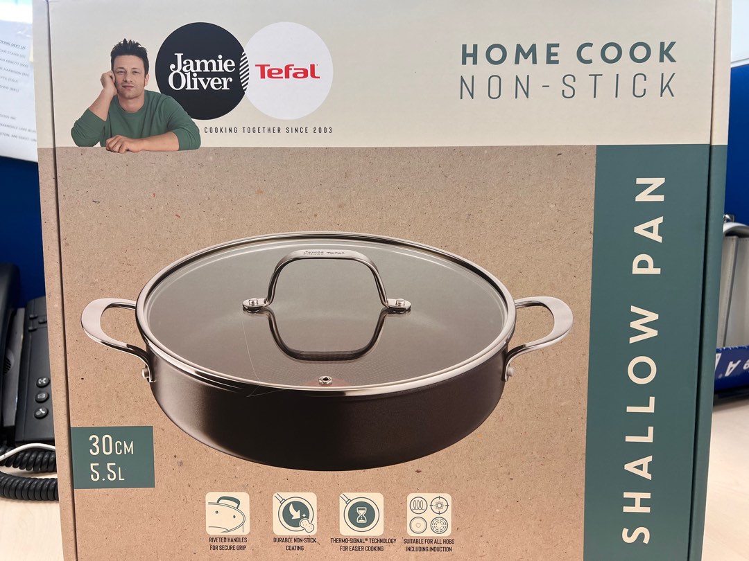 全新 Tefal Jamie Oliver pan, 傢俬＆家居, 廚具和餐具, 炊具及配件 Carousell