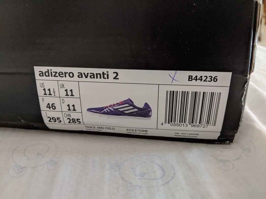 Adidas Adizero Avanti Distance Running Spikes Sports Equipment