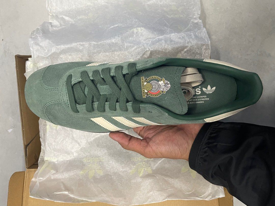 Adidas gazelle trace 2024 green core black