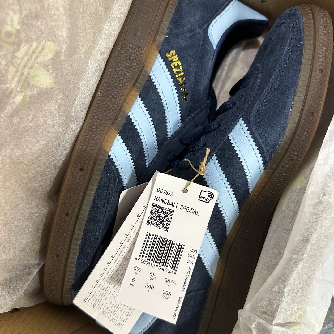 Adidas Handball Spezial Navy 全新, 女裝, 鞋, 波鞋- Carousell