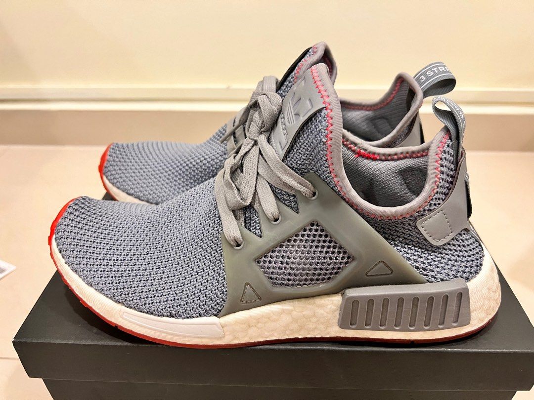 Adidas nmd xr1 grey three solar red online