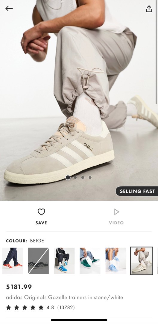 Adidas sales gazelle stone