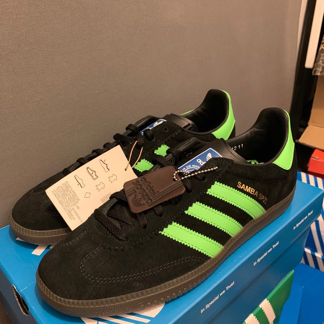 ADIDAS ORIGINALS SAMBA x SPZL SPEZIAL BLACK GREEN Men s Fashion