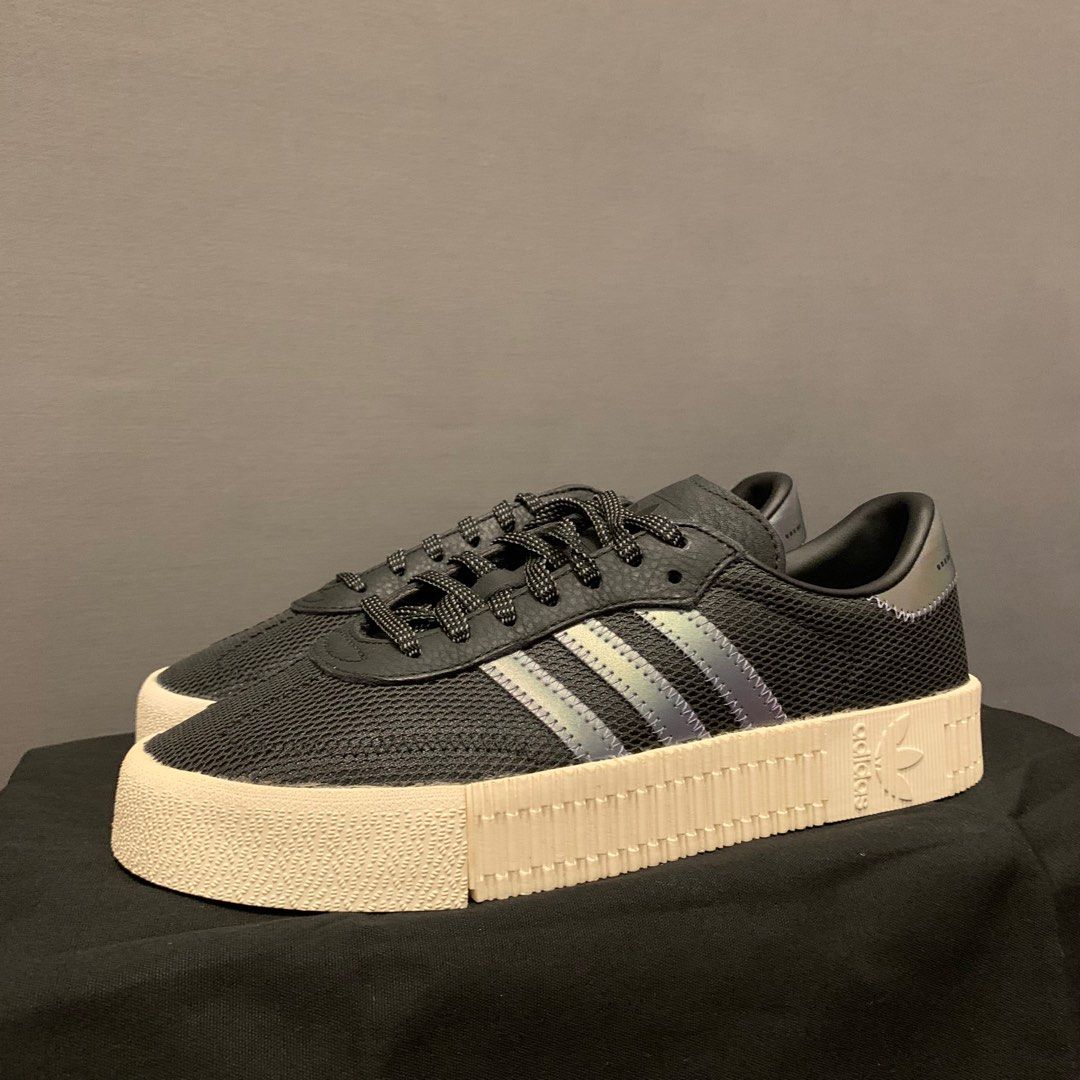 Adidas samba rose trainers grey one white discount