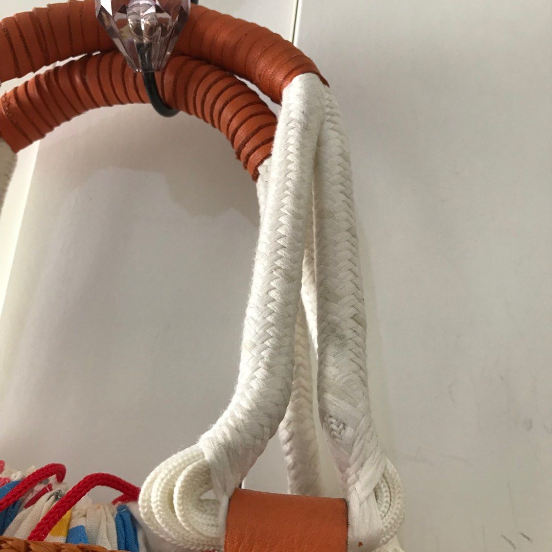 ANITA YAN Tas Anyaman Tote Bag, Fesyen Wanita, Tas & Dompet di Carousell