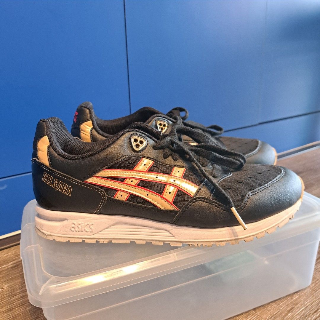 Asics gel saga black frosted almond Women s Fashion Footwear