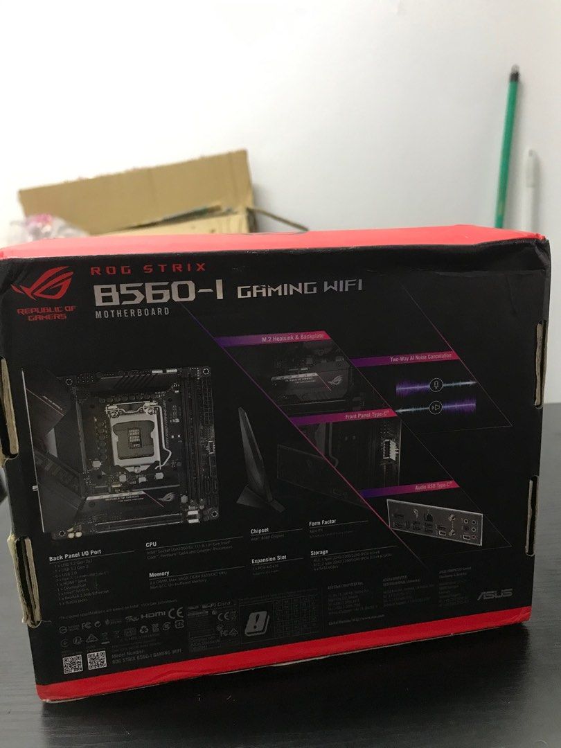 ASUS ROG B560i GAMING WIFI, Computers & Tech, Parts & Accessories ...