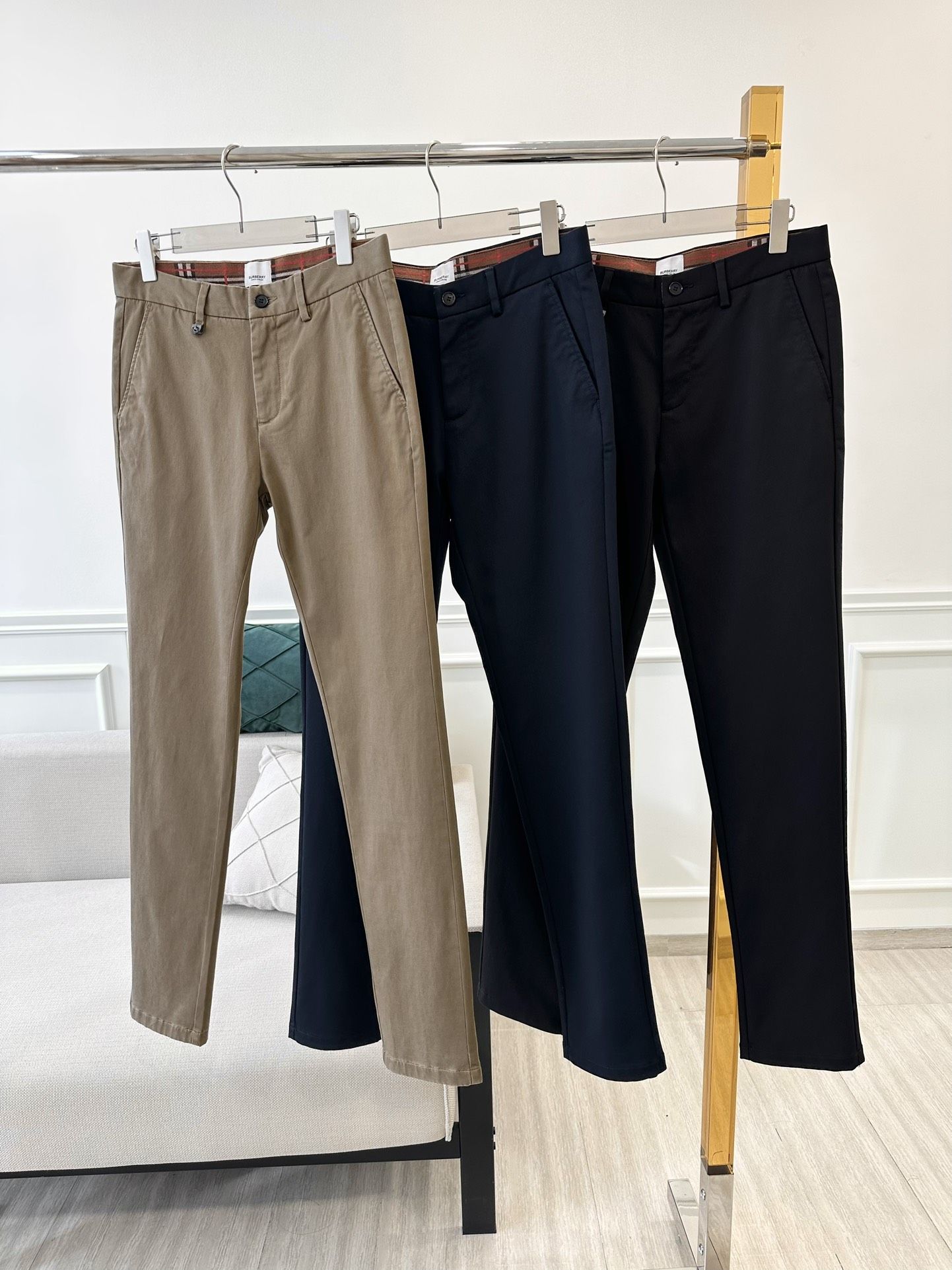 Mens sales burberry trousers