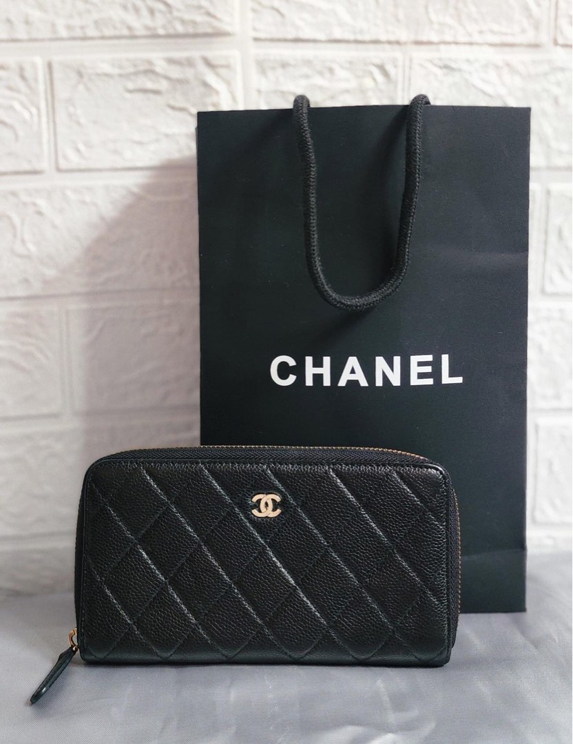 Chanel Orange Leather Long Wallet main image 0